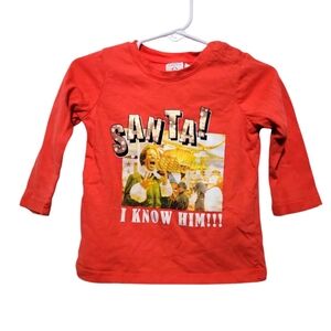 ELF Christmas Long Sleeve Top Size 12-18 Month